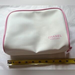 White and Pink Cosmetic Bag